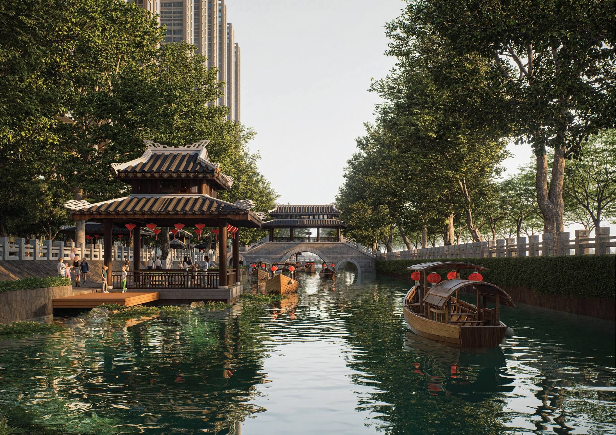 dòng sông di sản tại sunshine legend city hưng yên